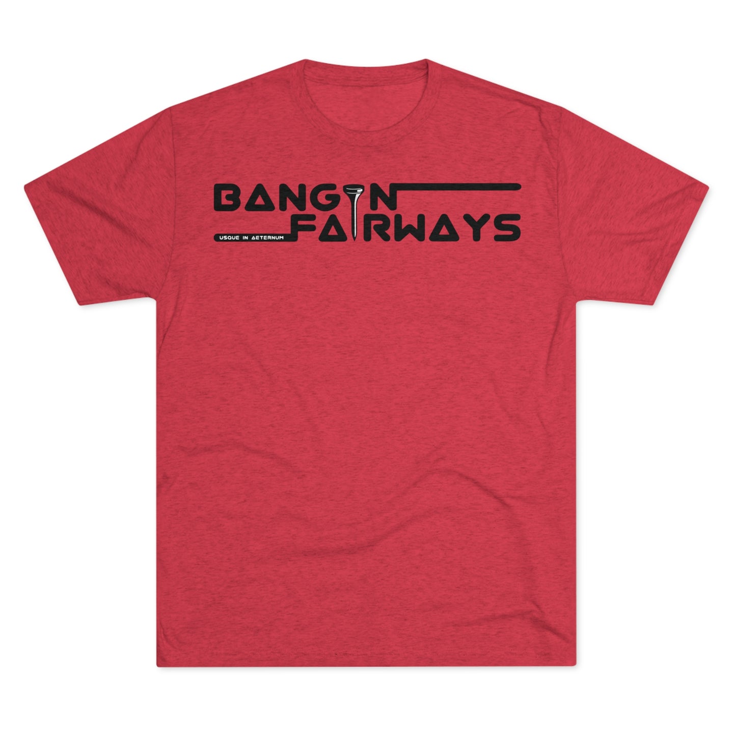 Black Text Retro BF Tri-Blend Crew Tee