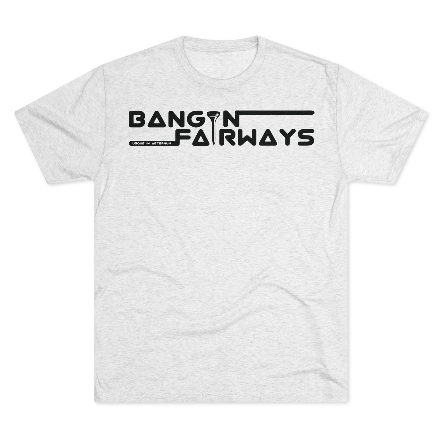 Black Text Retro BF Tri-Blend Crew Tee