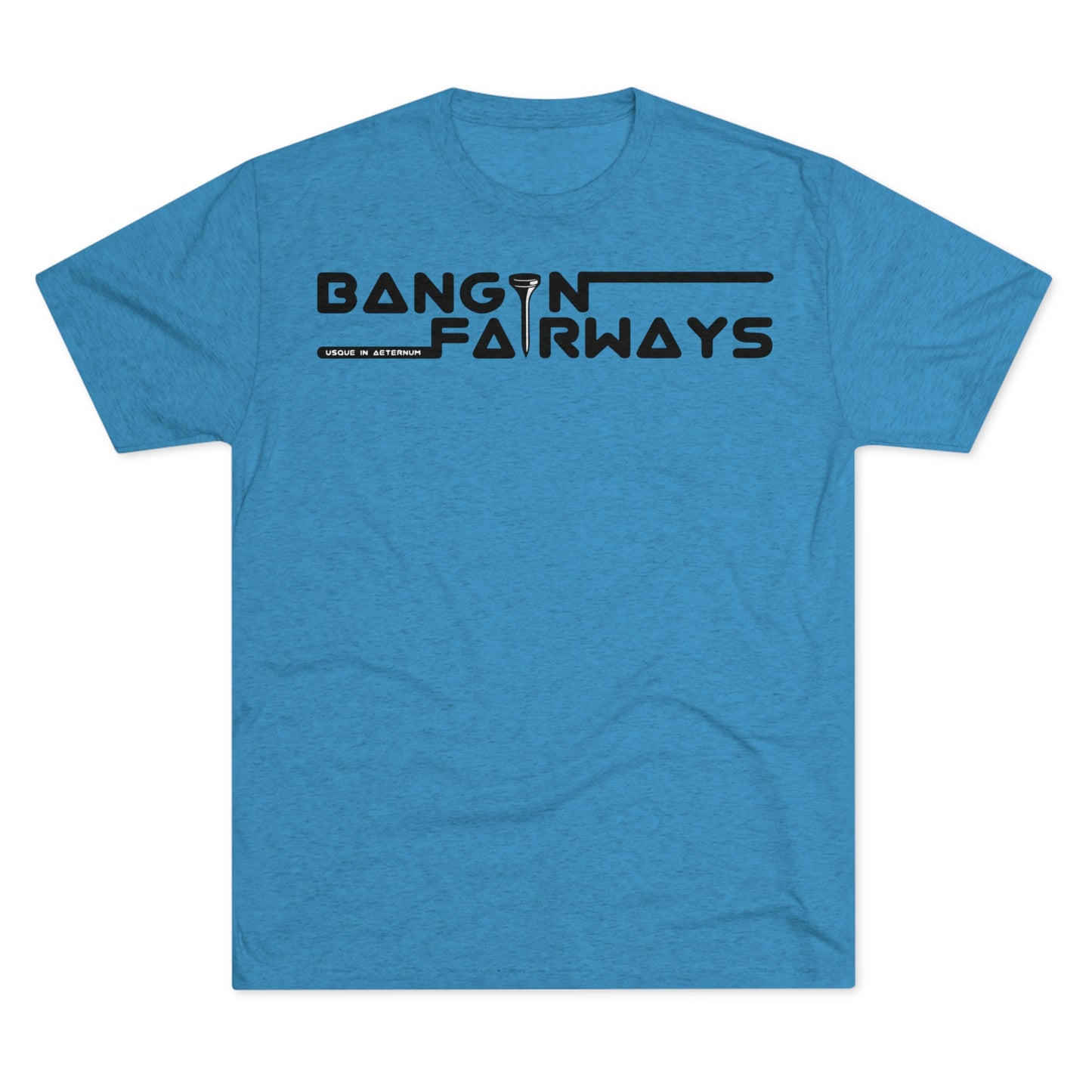 Black Text Retro BF Tri-Blend Crew Tee