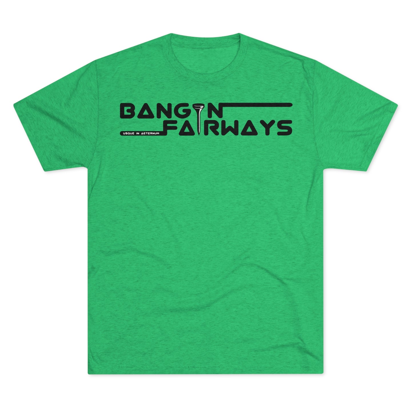 Black Text Retro BF Tri-Blend Crew Tee