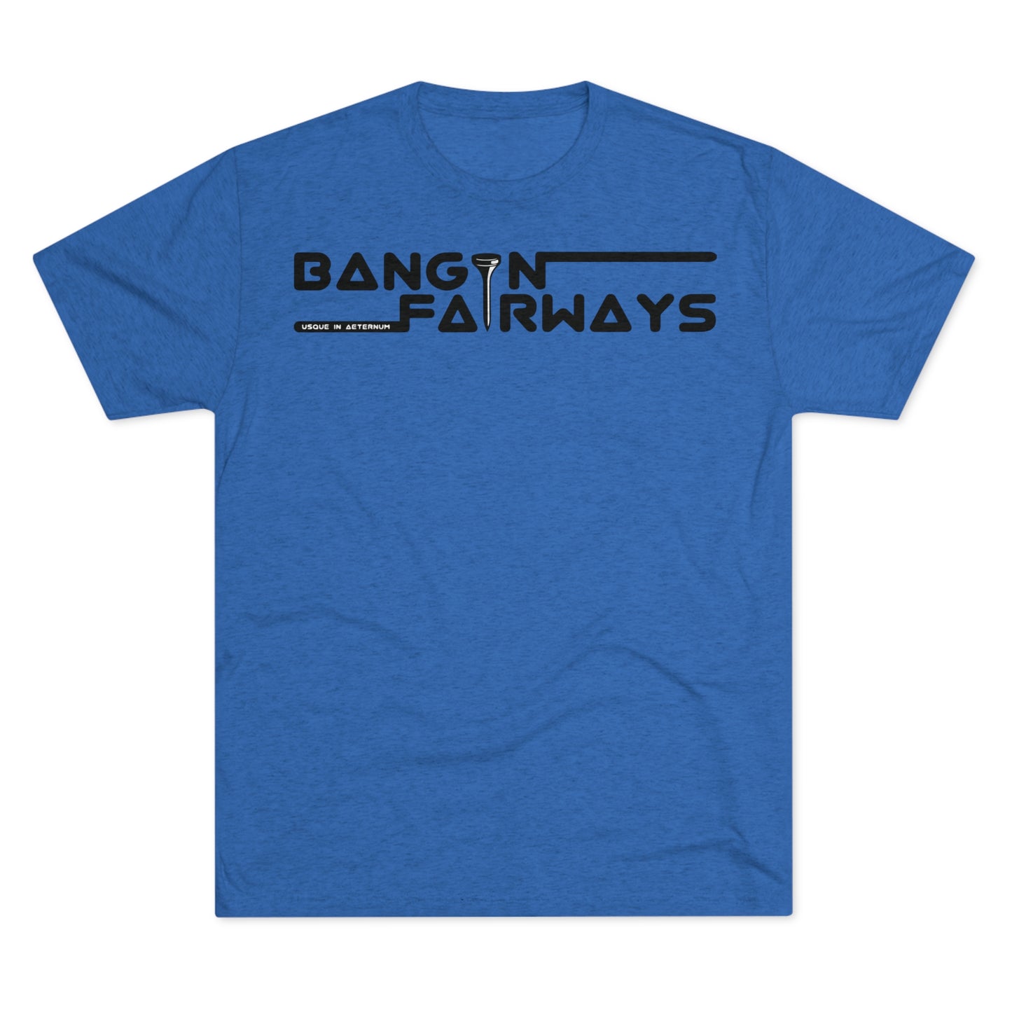 Black Text Retro BF Tri-Blend Crew Tee
