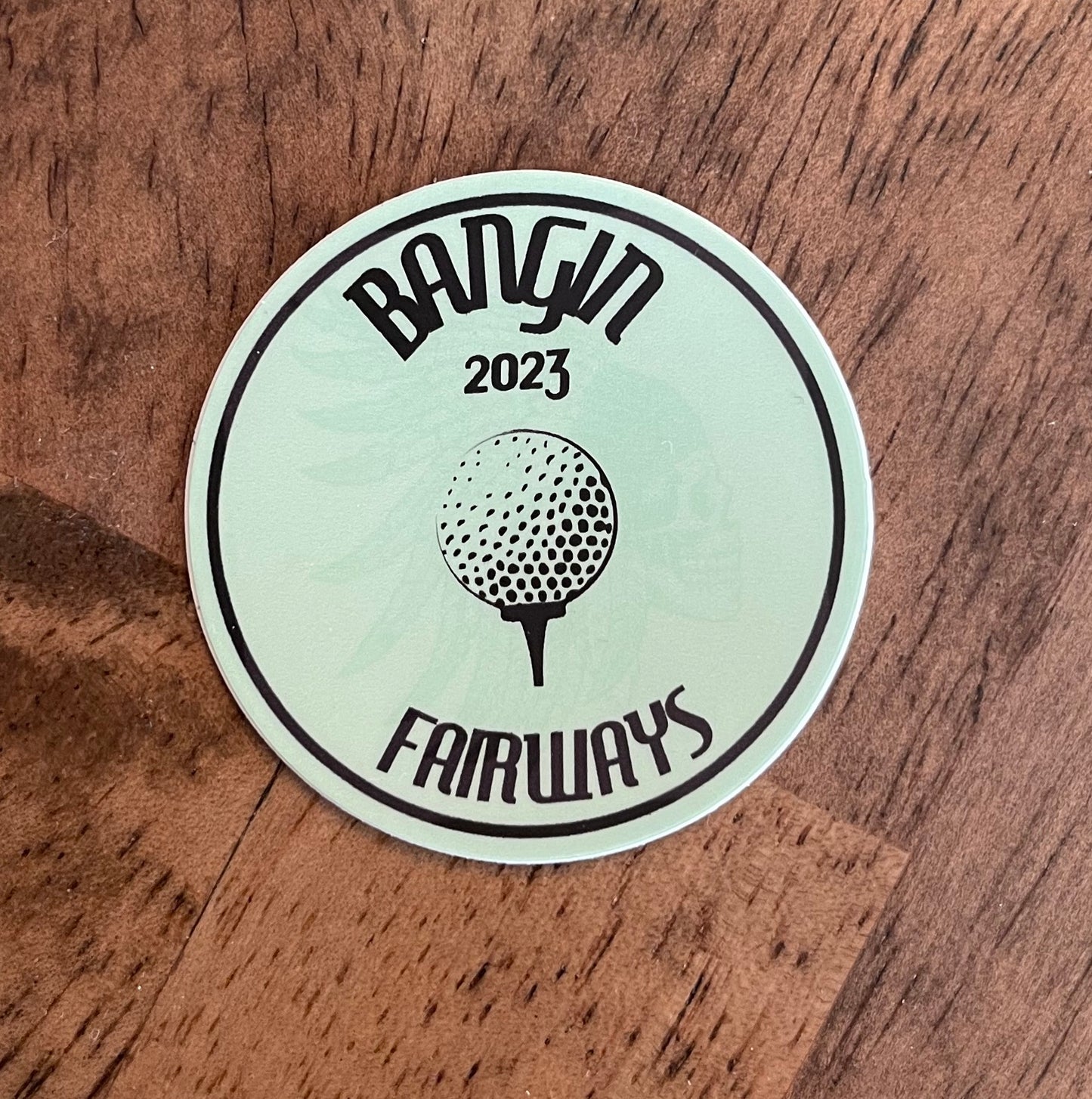 2 inch Light Green Native Sticker